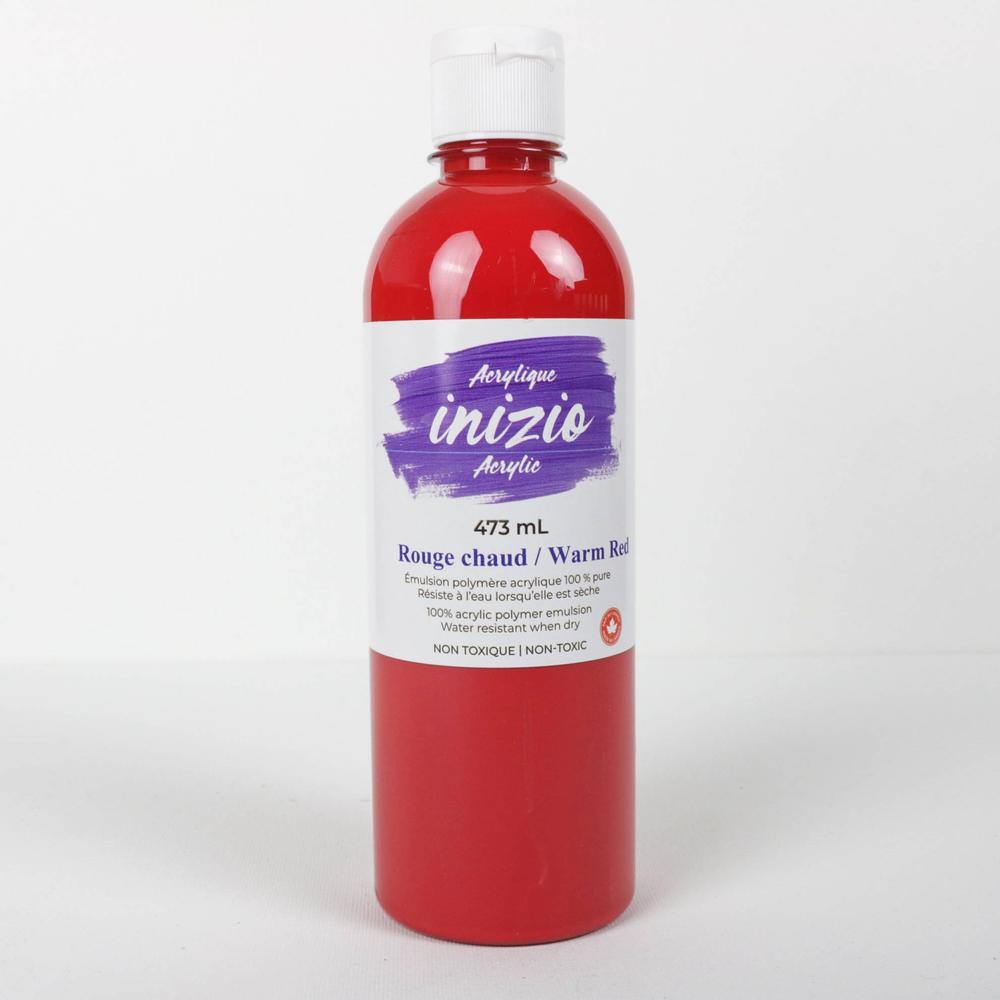 INIZIO Acrylic Paint 473ml (Warm Red)